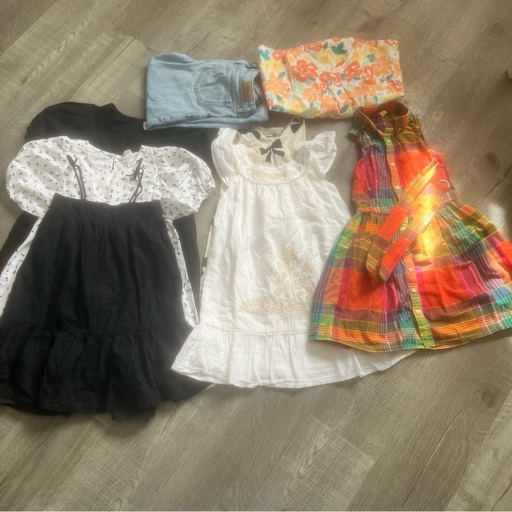 Colorful Plaid Kids Dress